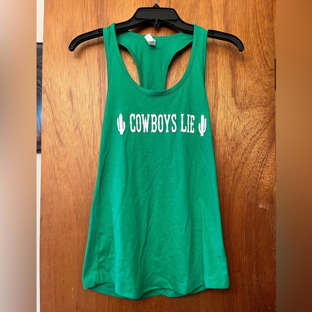 Cowboys lie tank